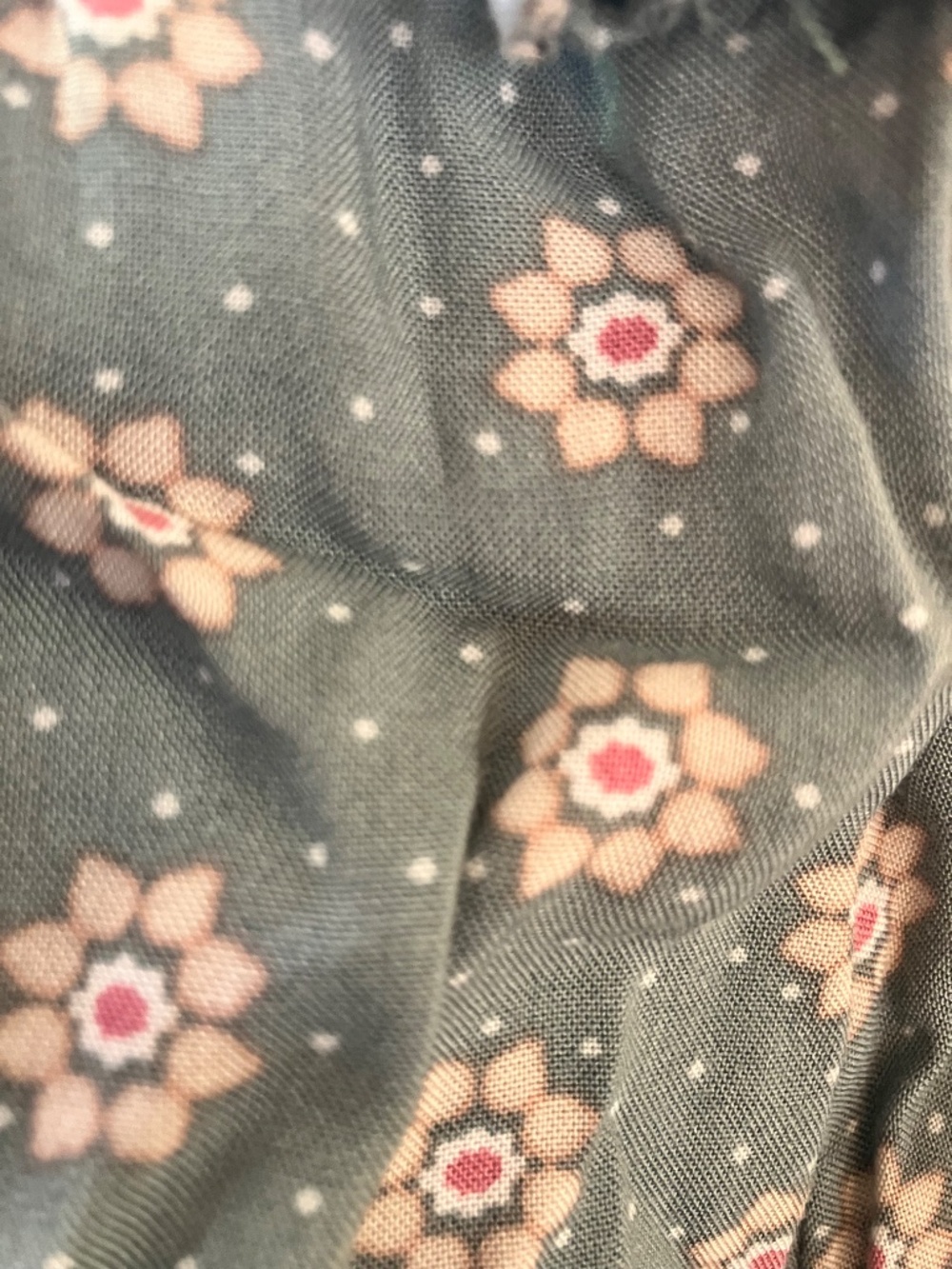 State of Grace - Vintage Floral Pattern Midi Tie Front Dress With Pockets M - Picture 8 of 8